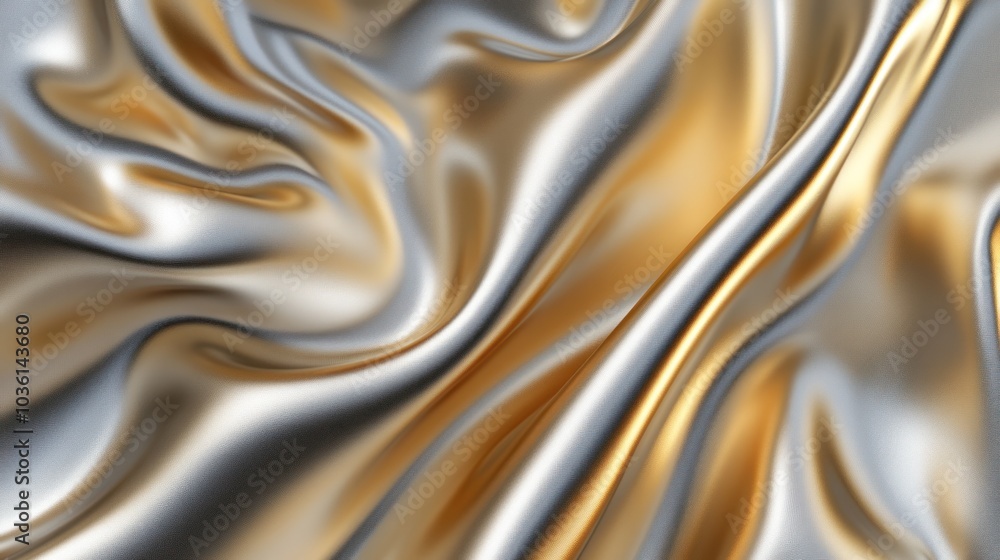 Abstract Gold and Silver Fabric Texture Abstract Gold and Silver Fabric Texture