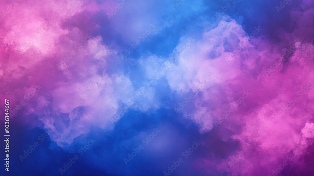 Abstract Cloudscape with Blue and Pink Abstract Cloudscape with Blue and Pink
