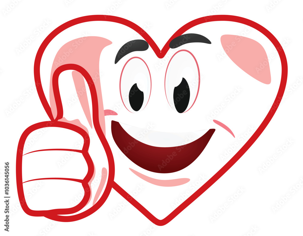 Heart character icon. vector illustration Heart character icon. vector illustration