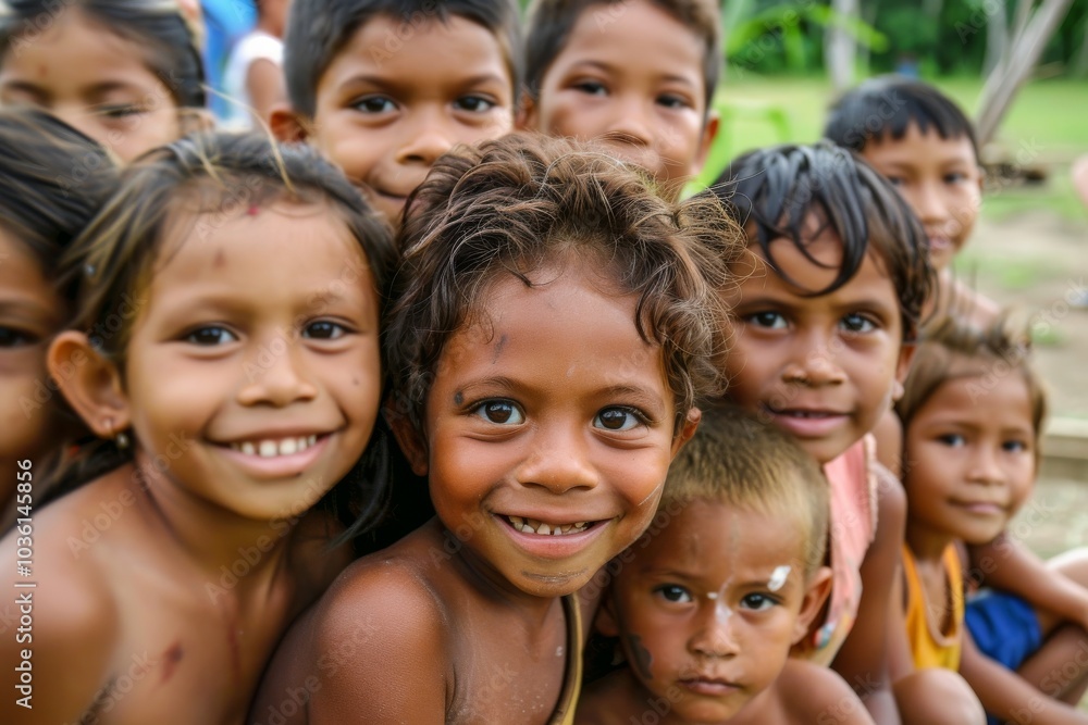 Unidentified group of children from Bali, Indonesia. Unidentified group of children from Bali, Indonesia.