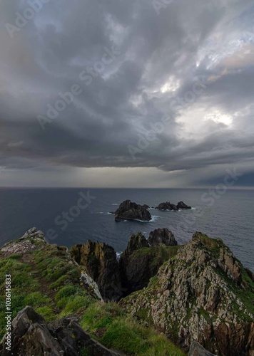 Acantilados de O Peiral en Cariño, Galicia