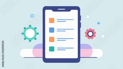 User Settings An illustration of a settings menu on a smartphone with various accessibility options like VoiceOver Text Size and Color Filters highlighted. This emphasizes the