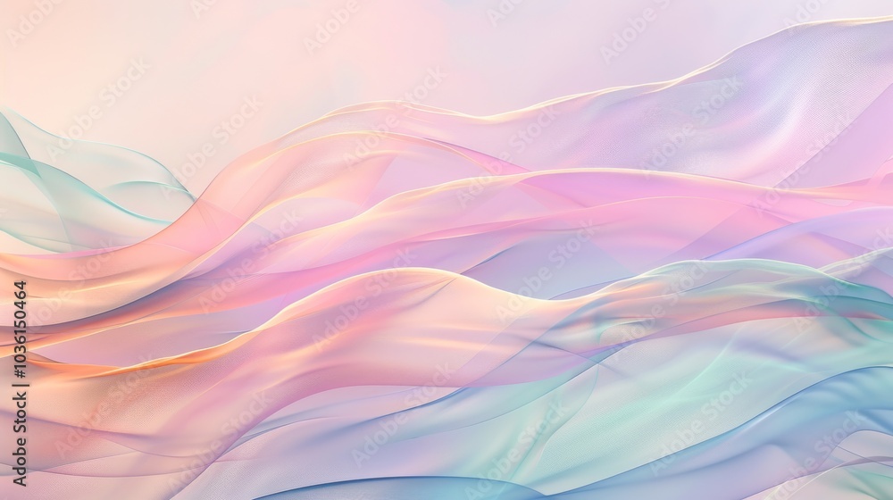 A pastel background with gentle waves of color blending lavender, mint, and peach A pastel background with gentle waves of color blending lavender, mint, and peach