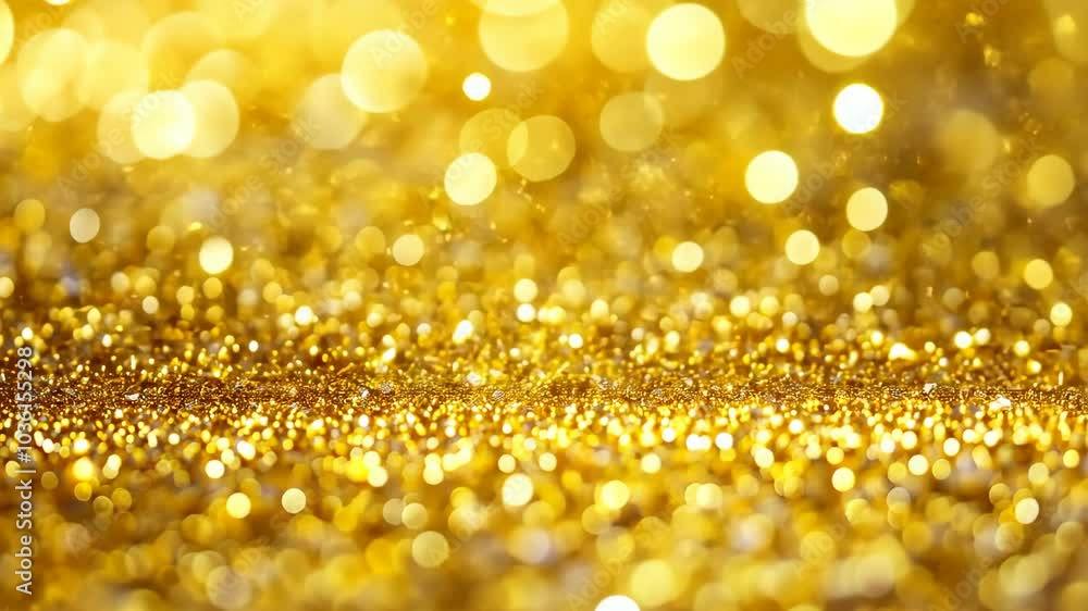 Gold glitter creates a beautiful bokeh effect Gold glitter creates a beautiful bokeh effect