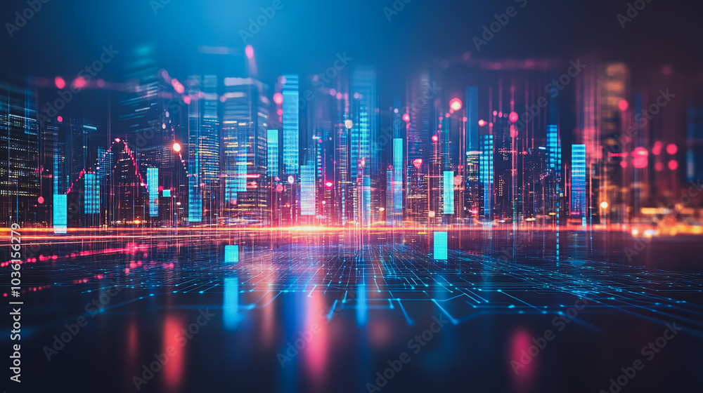 Abstract business smart city and charts and graphs with statistics to innovative analyze business potential and forecast future development of companies growth. Abstract business smart city and charts and graphs with statistics to innovative analyze business potential and forecast future development of companies growth.