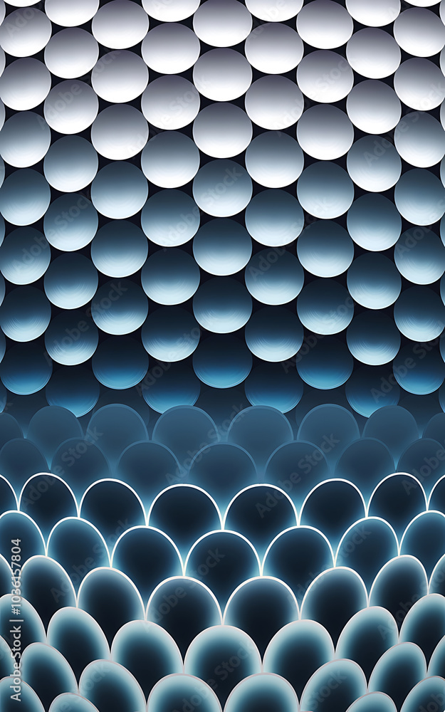 Obraz premium Abstract blue and white circles background with a modern and stylish design 