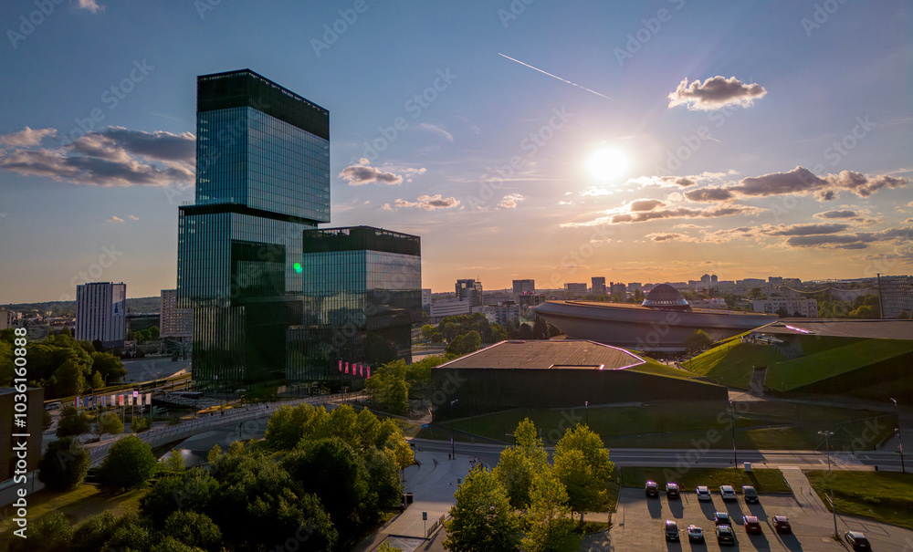 Drone view of Katowice
