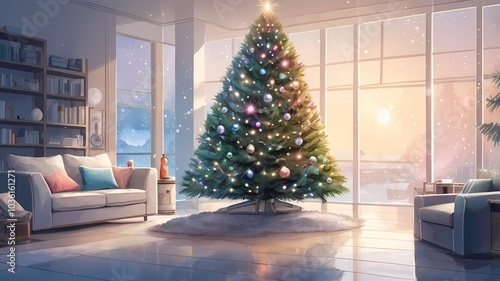 Christmas, Christmas tree, background, 2024, 2025, new year, festival, type 000012