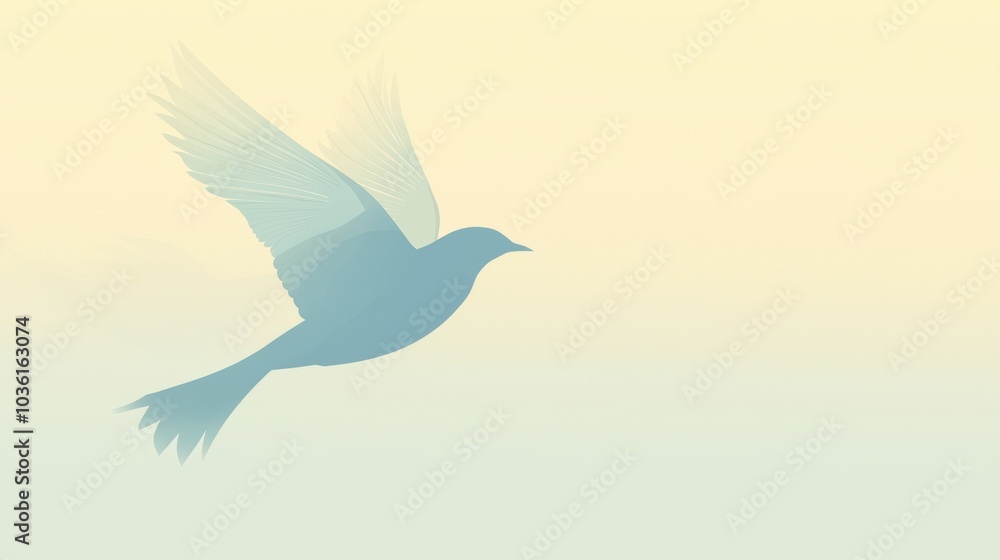 Fototapeta premium Elegant Minimalist Bird Poster Design