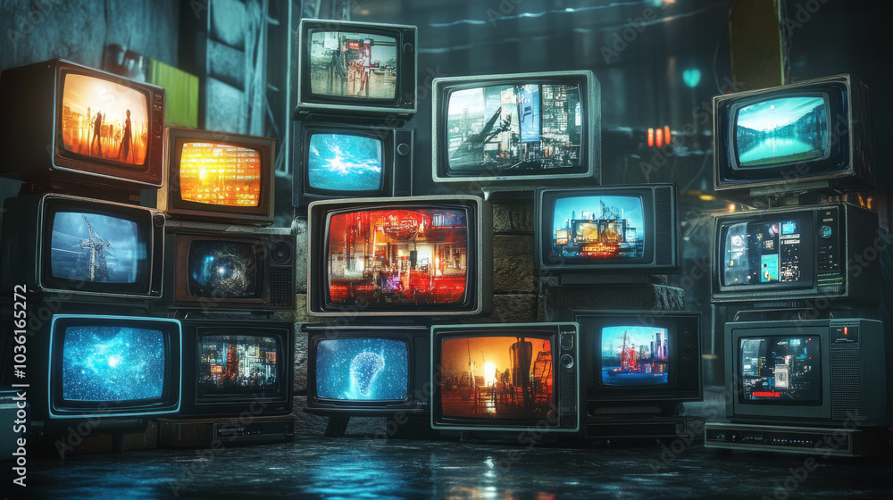 Lots of TVs with special effects that let you put images on the screen. Cool backgrounds and opening sequences made with 3D graphics. Lots of TVs with special effects that let you put images on the screen. Cool backgrounds and opening sequences made with 3D graphics.