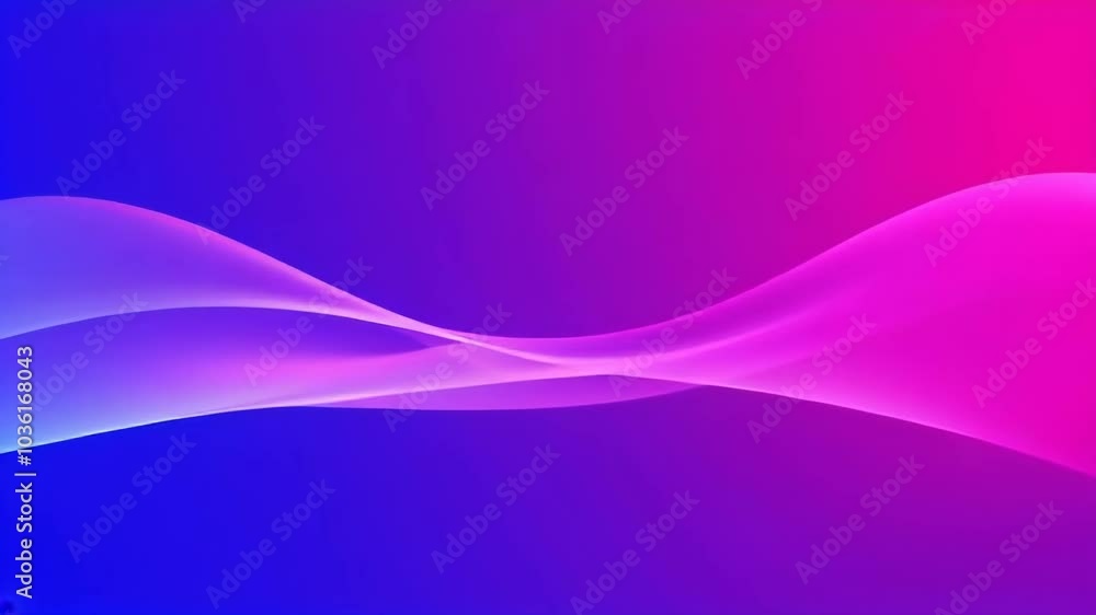 A blue and pink wave with a purple background A blue and pink wave with a purple background