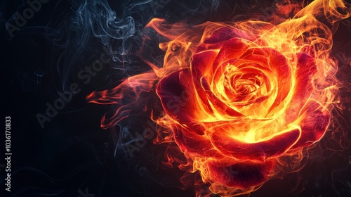 Flaming Rose