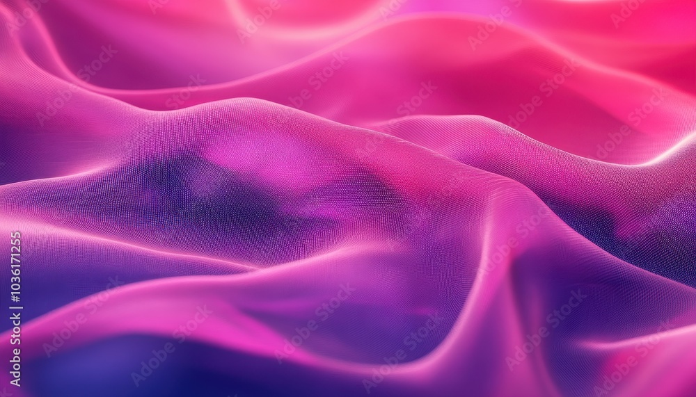 Colorful fabric texture with silky waves creating a vibrant visual effect at night Colorful fabric texture with silky waves creating a vibrant visual effect at night