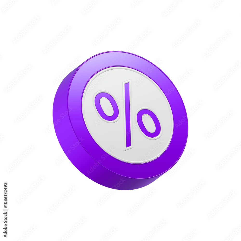 icon percent 3d blue circle symbol icon percent 3d blue circle symbol