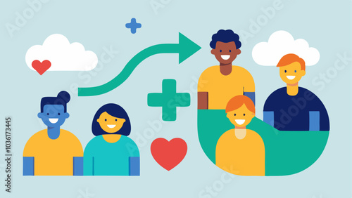 These illustrations can visually convey the positive impact of peer support and the importance of inclusivity in educational settings.
