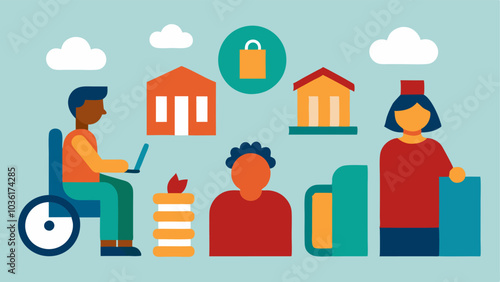 These illustrations can serve to visually represent the concept of inclusive libraries and their commitment to accessibility for all patrons.