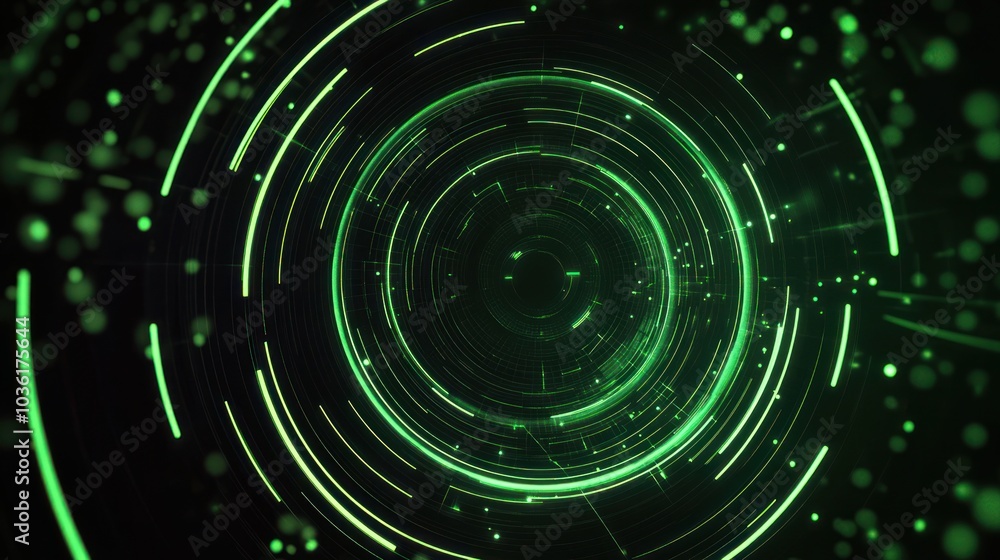 Abstract Green Circle Pattern Abstract Green Circle Pattern