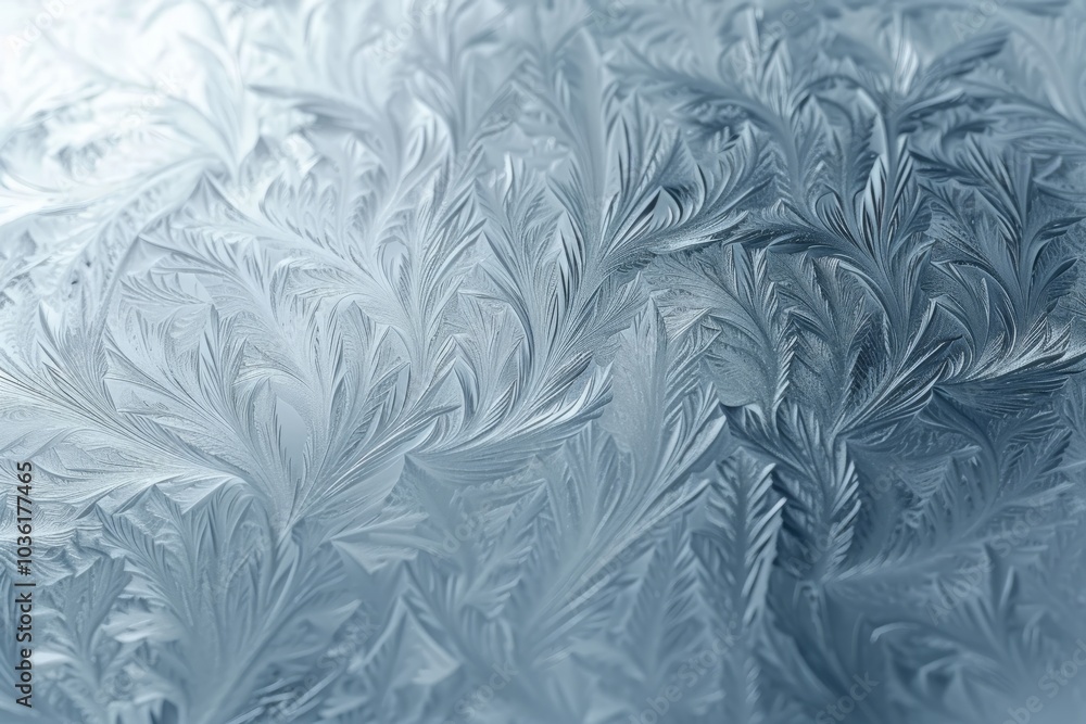 winter Frost on Glass Texture close up with Intricate Patterns winter Frost on Glass Texture close up with Intricate Patterns