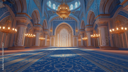 Beautiful mosque interior