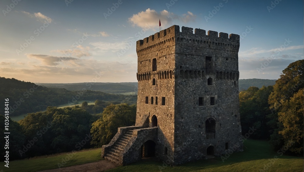 Archer tower design reflects medieval style Archer tower design reflects medieval style