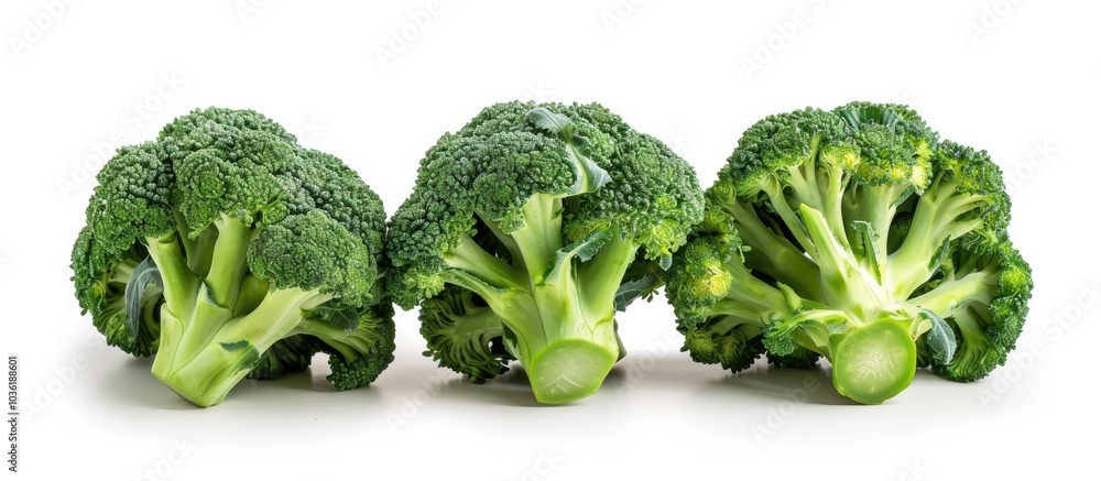 Broccoli Isolated On White Broccoli Isolated On White