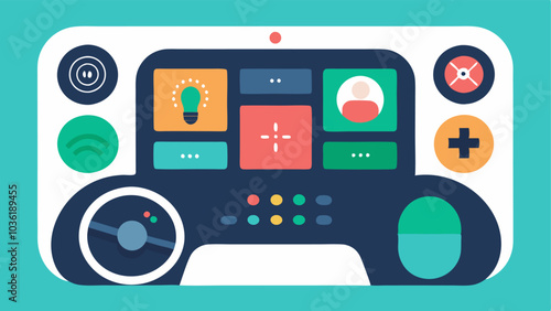UserFriendly Controls A dashboard view highlighting controls designed for accessibility such as hand controls or intuitive navigation systems.