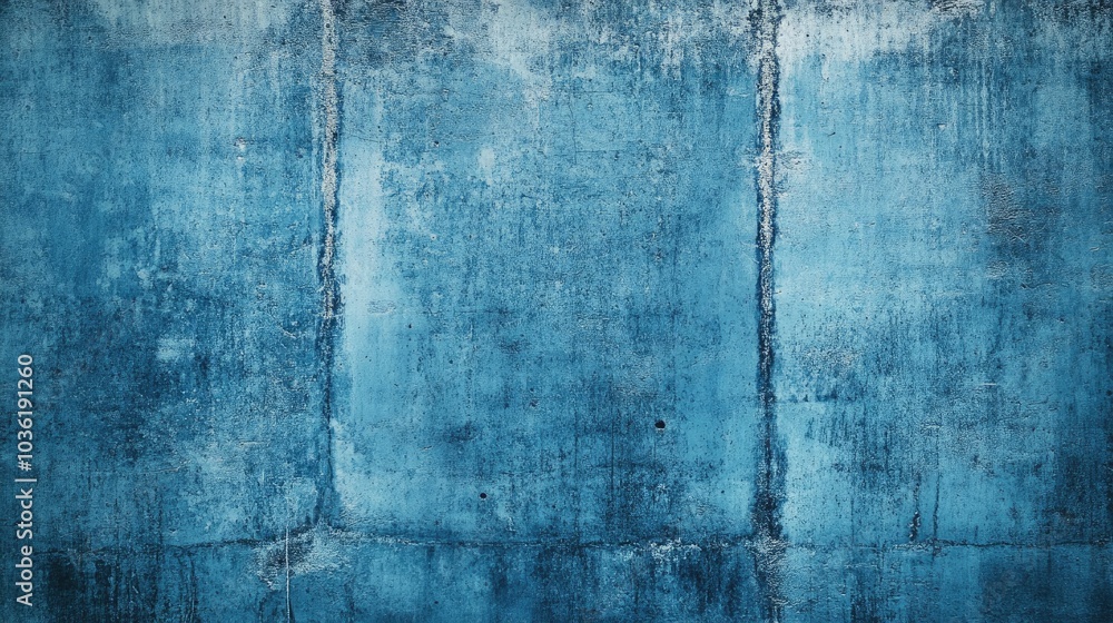 Horizontal blue grunge texture of a cement or concrete wall providing a blank studio backdrop Horizontal blue grunge texture of a cement or concrete wall providing a blank studio backdrop