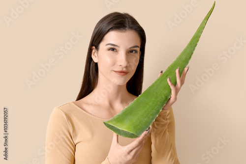 Beautiful young woman with ...