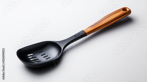 Stylish Nylon Spatula with a Wooden Handle