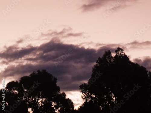 sunset over the mountains