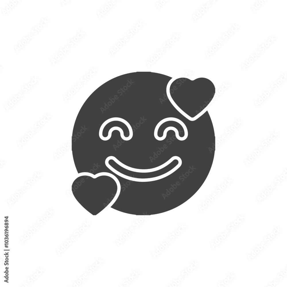 love emoji icon Group symbol or sign vector love emoji icon Group symbol or sign vector