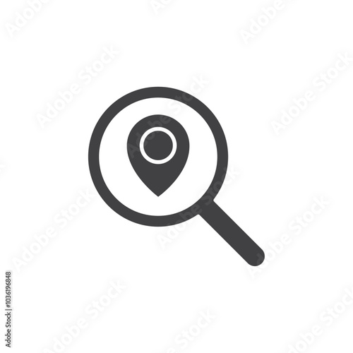 location search icon Group symbol or sign vector