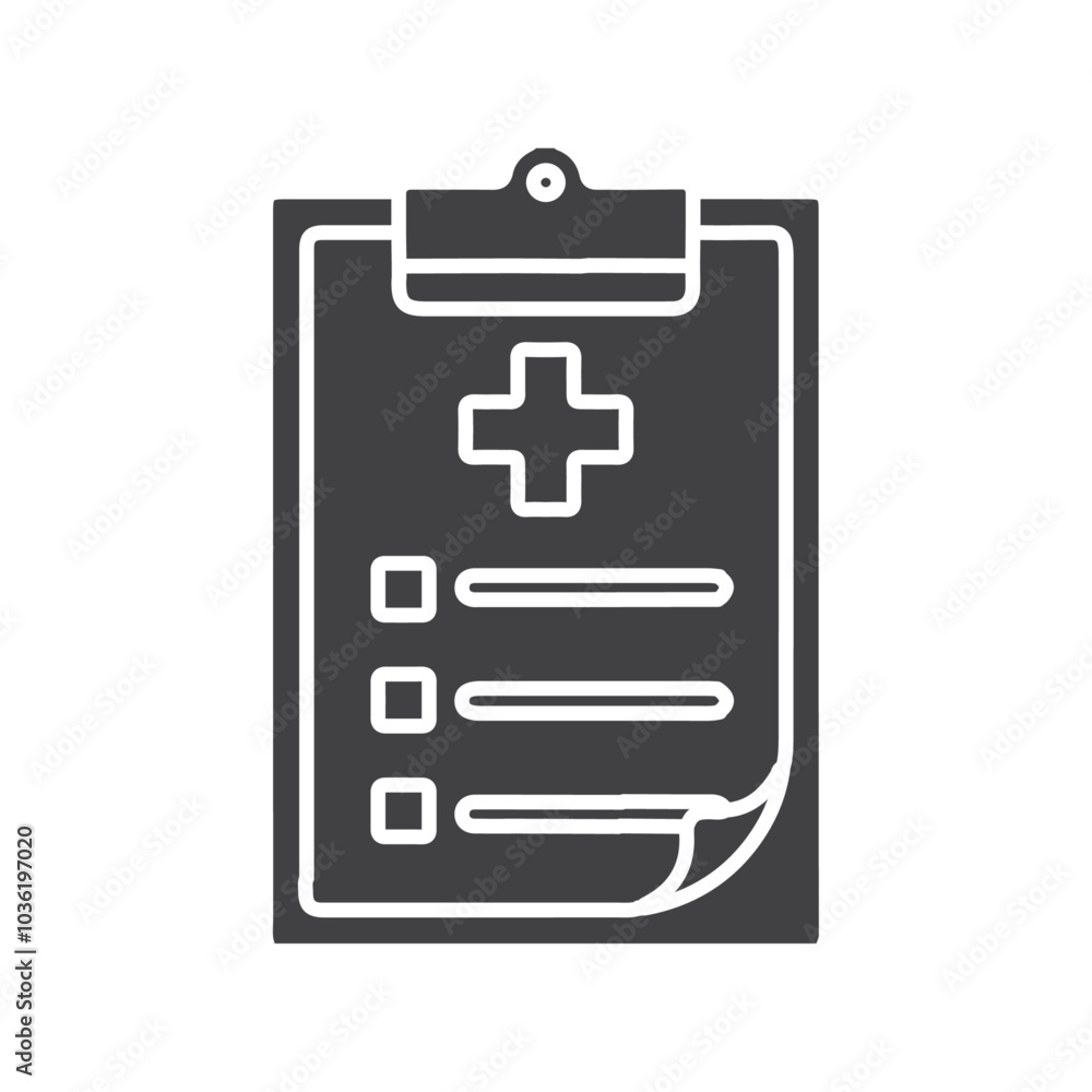 medical report icon Group symbol or sign vector medical report icon Group symbol or sign vector