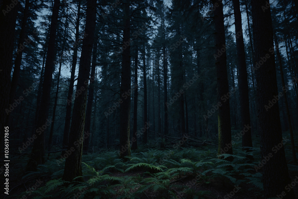 Forest at night Forest at night