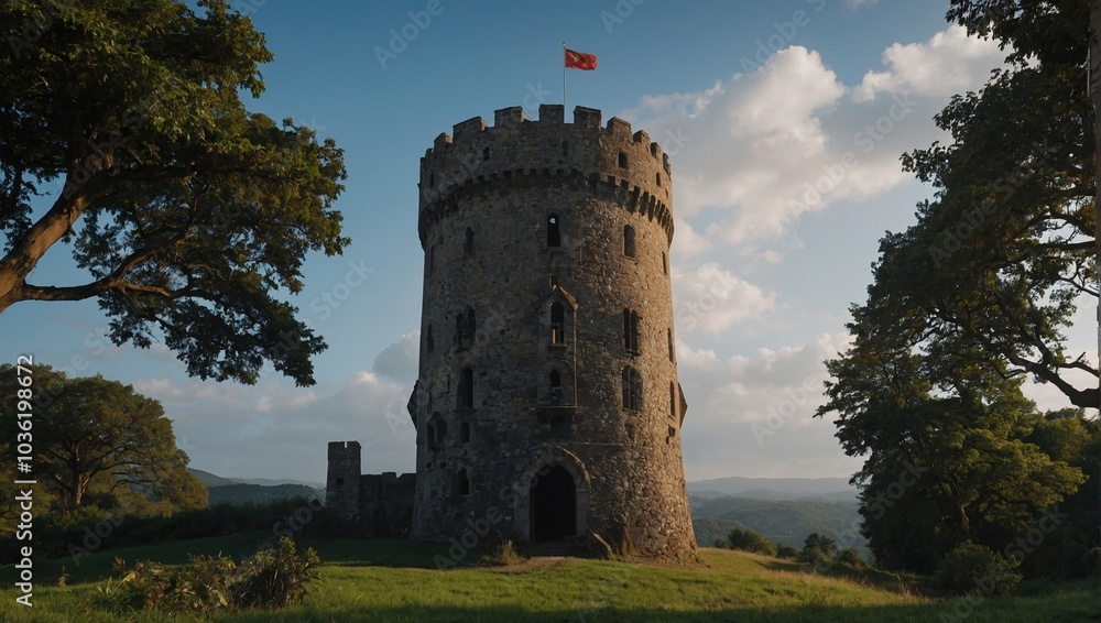 The archer tower captures the beauty of nature and history combined The archer tower captures the beauty of nature and history combined