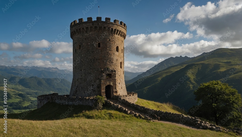 The archer tower captures the essence of adventure and exploration The archer tower captures the essence of adventure and exploration