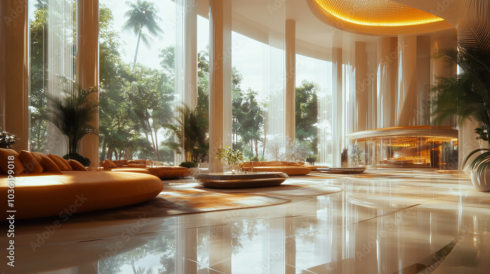 Fototapeta premium Luxury Interior Photography Featuring High-End Design Elements & Elegant Ambiance