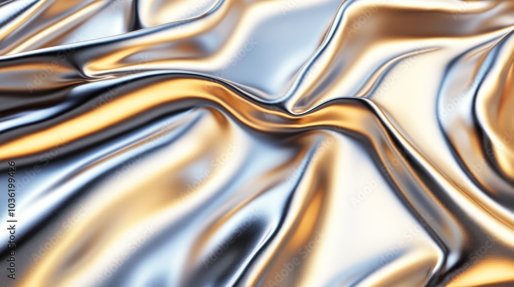 Abstract Shiny Metallic Fabric Background Abstract Shiny Metallic Fabric Background