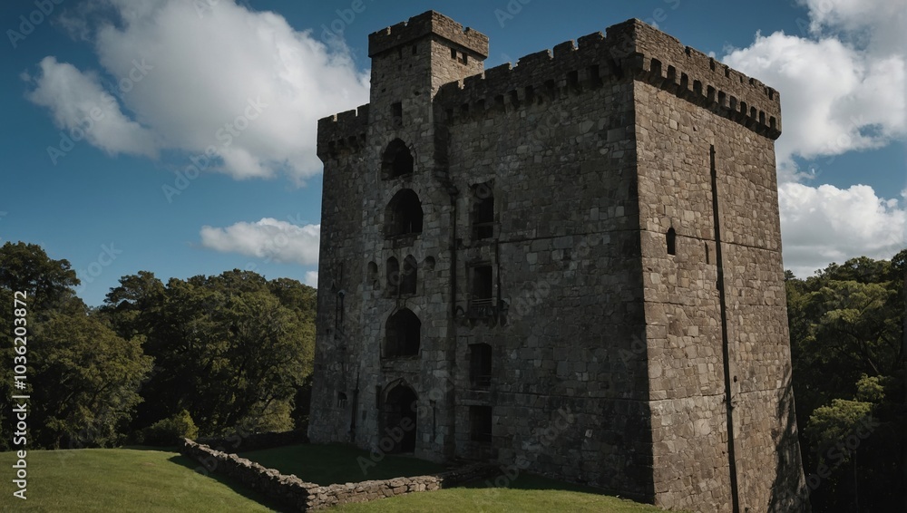 The archer tower features impressive architecture The archer tower features impressive architecture