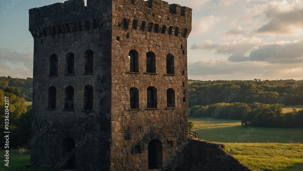 The archer tower features lovely paths for leisurely strolls in nature The archer tower features lovely paths for leisurely strolls in nature