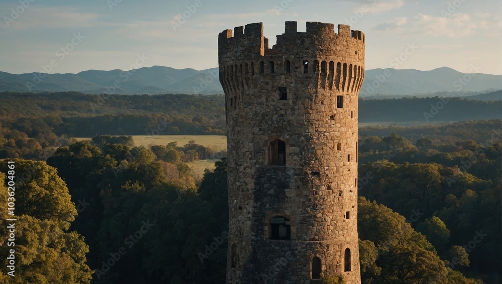 The archer tower features paths leading to beautiful viewpoints nearby for visitors The archer tower features paths leading to beautiful viewpoints nearby for visitors
