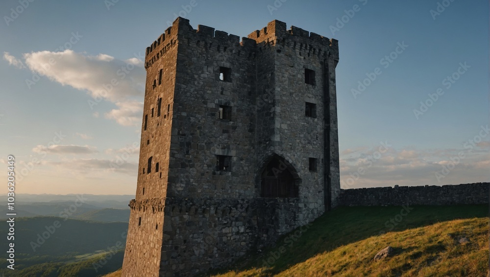 The archer tower features paths leading to scenic viewpoints The archer tower features paths leading to scenic viewpoints