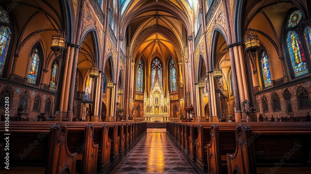 A beautiful Christian basilica with detailed stonework, towering steeples, and glowing stained glass windows, radiating grace and reverence A beautiful Christian basilica with detailed stonework, towering steeples, and glowing stained glass windows, radiating grace and reverence