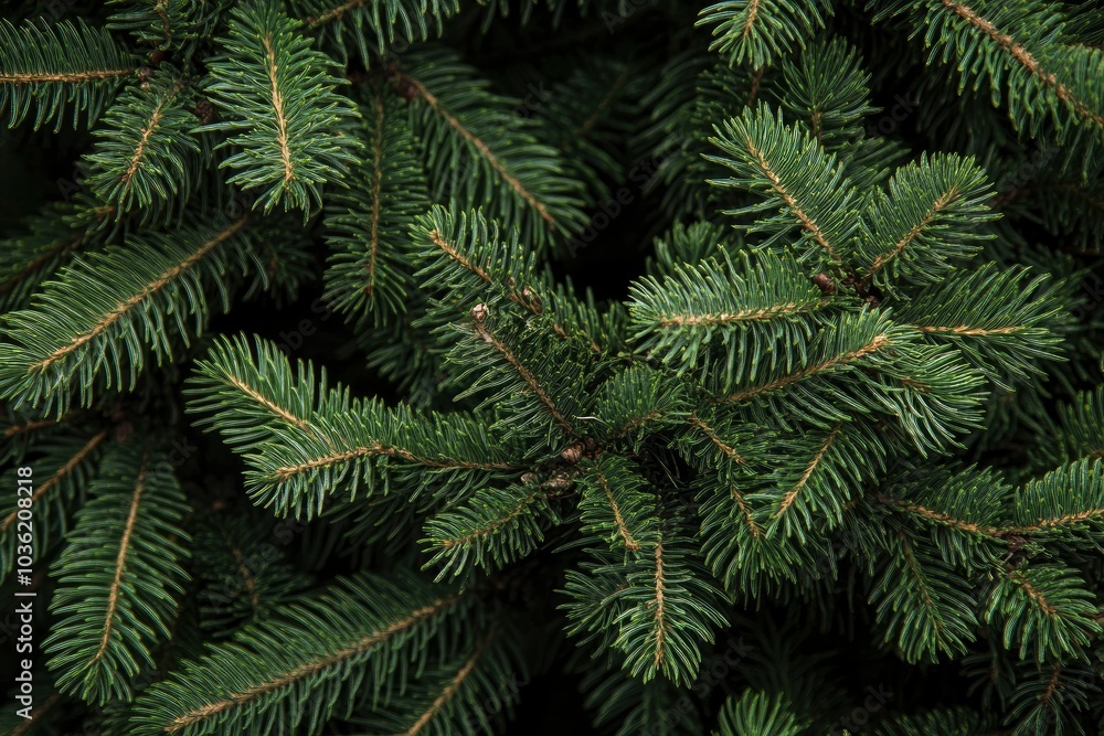 Close-up view of a Christmas tree background, ai Close-up view of a Christmas tree background, ai