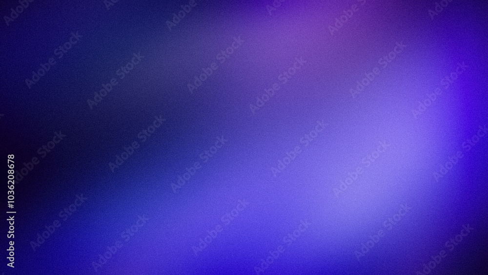 Obraz premium Deep gradient background with rich purple and blue hues blended with a grainy texture, perfect for moody, abstract wallpapers, banners, and artistic designs