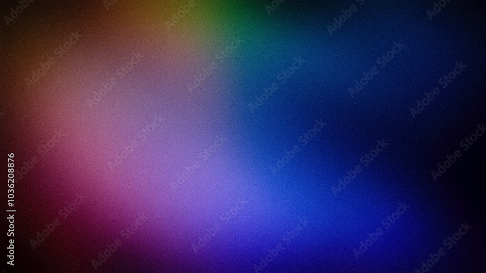 A dynamic abstract gradient blending rich blue, purple, green, and red hues, enhanced by a fine grainy texture. Ideal for backgrounds, wallpapers, and creative designs A dynamic abstract gradient blending rich blue, purple, green, and red hues, enhanced by a fine grainy texture. Ideal for backgrounds, wallpapers, and creative designs