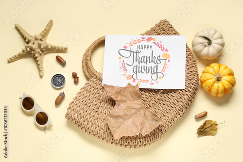 Card for Thanksgiving Day w...