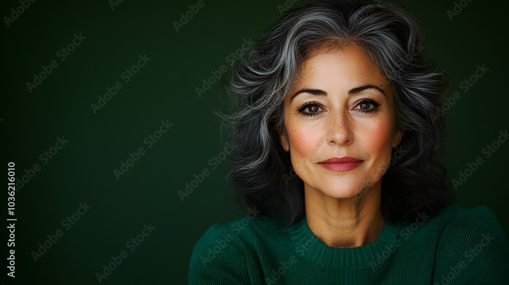 Close-up of senior woman with age spots and thinning hair, slowly morphing into a youthful version with dark, luscious hair and glowing, flawless skin Close-up of senior woman with age spots and thinning hair, slowly morphing into a youthful version with dark, luscious hair and glowing, flawless skin