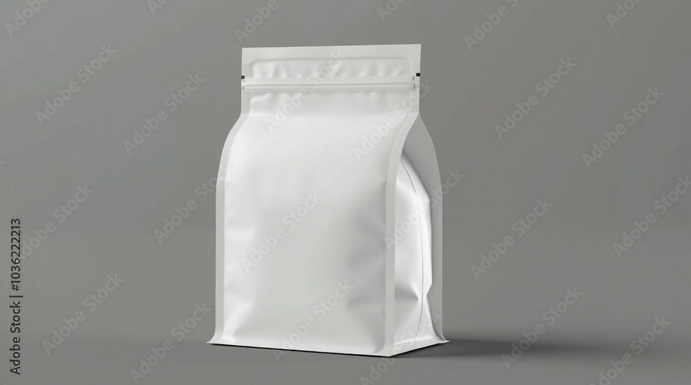 Versatile White Plastic Packaging Bag on Clean White Background Versatile White Plastic Packaging Bag on Clean White Background