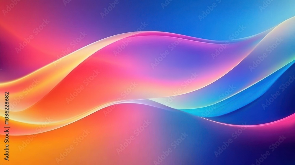 Abstract Colorful Waves Background Abstract Colorful Waves Background